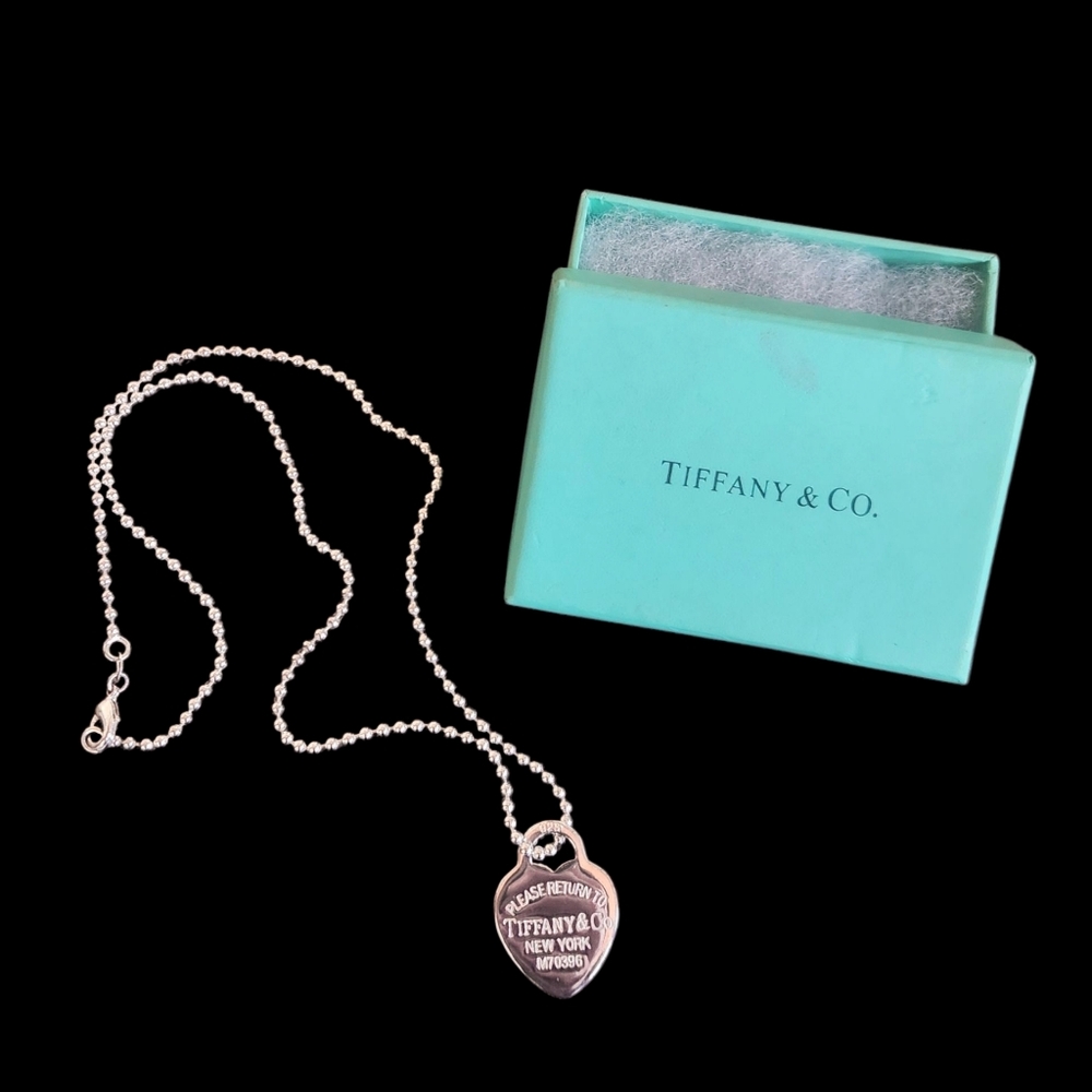 Tiffany & Co. Sterling Silver Heart Necklace